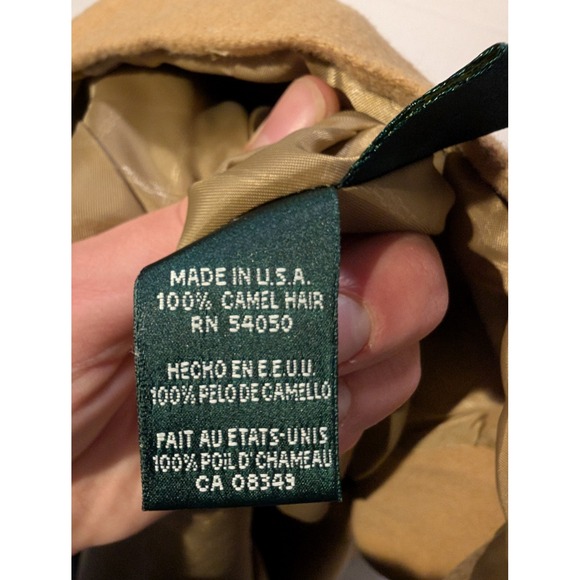 Lauren Ralph Lauren Women 18W Camel Hair Tan Blazer Jacket Made In USA - Picture 9 of 12